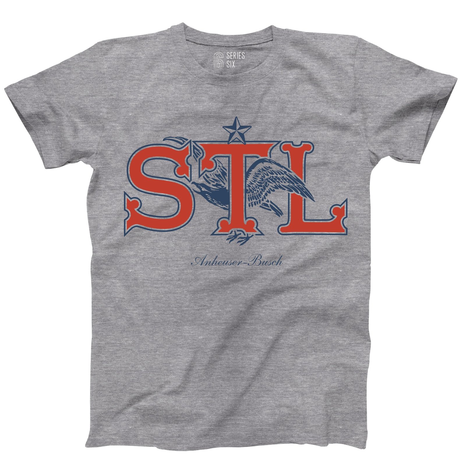 Anheuser-Busch STL Eagle Unisex Short Sleeve T-Shirt - Grey